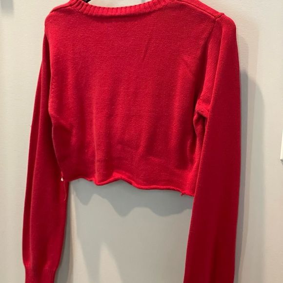 Tommy Hilfiger crop top red sweater - Picture 3 of 3